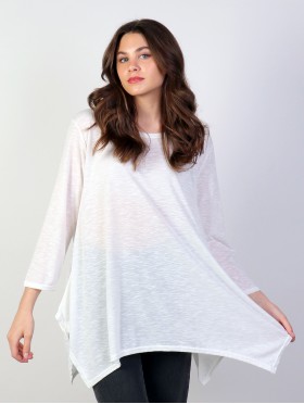 Solid High-Low Long Sleeved Top  (GET FREE NE065-216W)